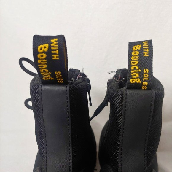 Dr Martens AirWair Combs Juinior Youth Size US 3 UK 2 EU34 Boots Black Canvas - Picture 8 of 16